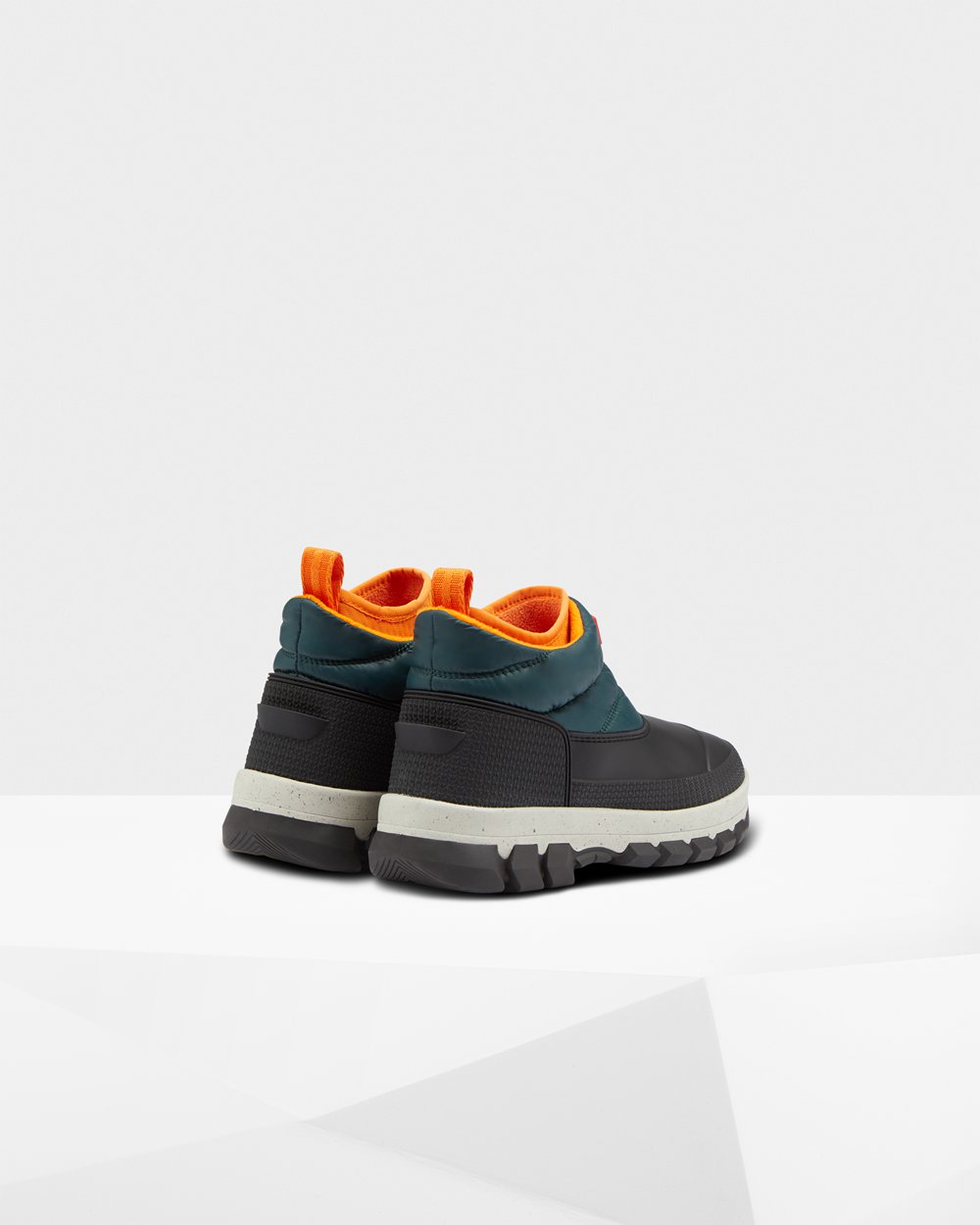 Botas De Neve Hunter Feminina Verdes/Cinzentas - Original Insulated Ankle - 01GMALRSF